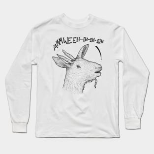 Laughing Goat - funny stuff, animals, fluffy Long Sleeve T-Shirt